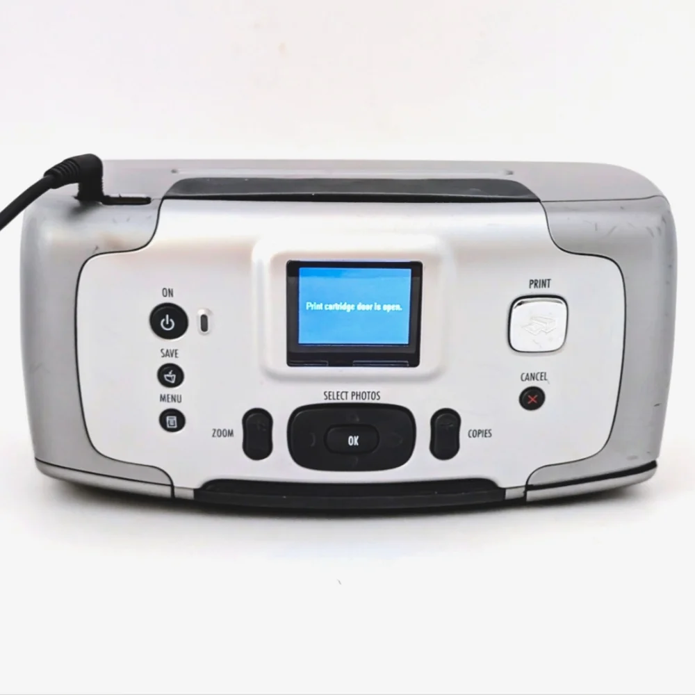 HP Photosmart 245 Compact Digital Photo Printer – Silver & Gray, 16 MB Memory
